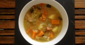 rustic winter broth, rustic winter soup
